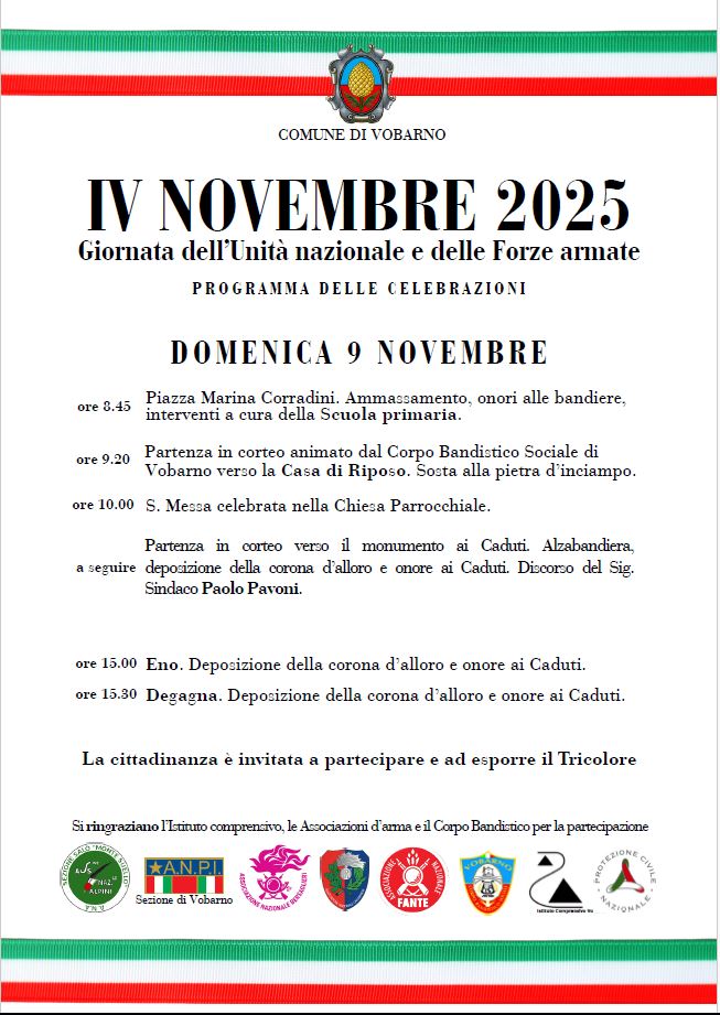 Celebrazioni del IV Novembre 2025