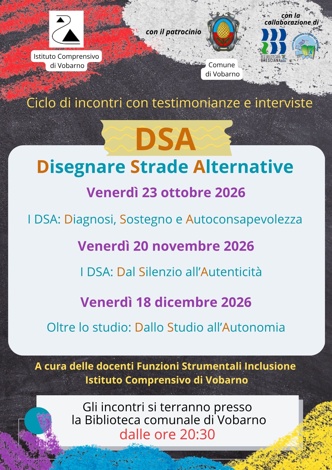 DSA - Disegnare Strade Alternative - ciclio di incontri con testimonianze e interviste